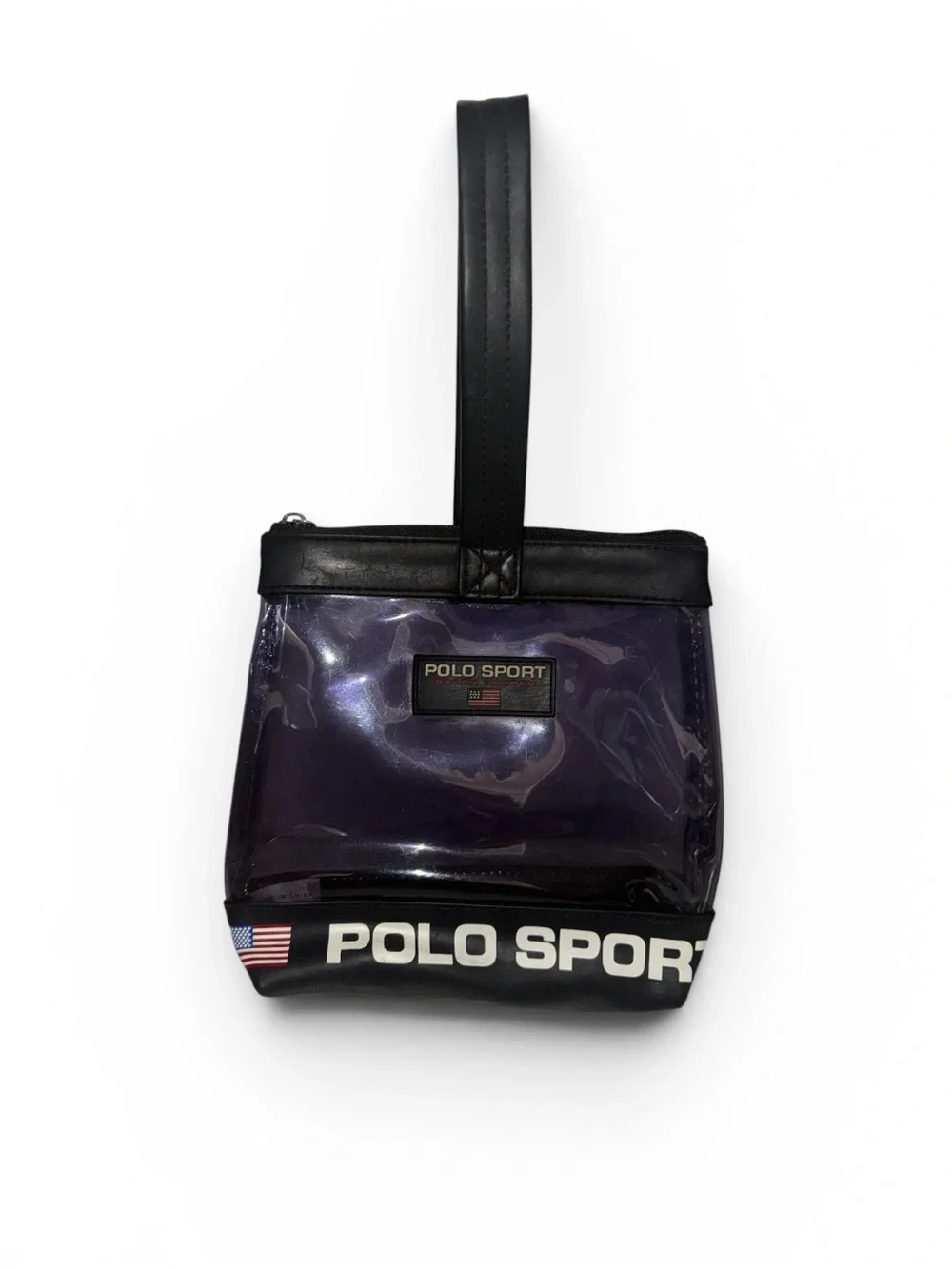 Polo by Ralph Lauren Clear Wristlet Black Festival Summer Amusement Park Purse
